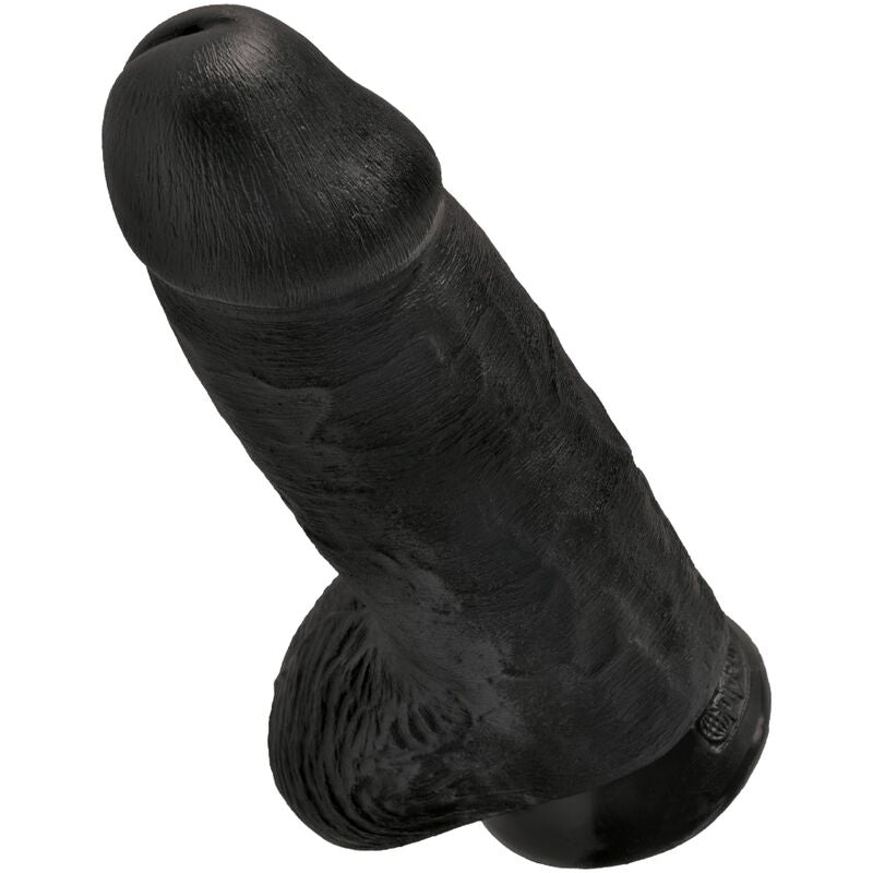 KING COCK - PÊNIS GORDINHO REALISTA 23 CM PRETO