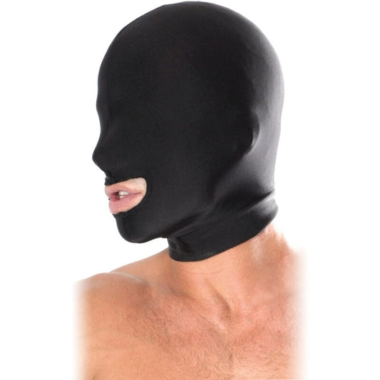 FETISH FANTASY SERIES - BLACK OPEN MOUTH HOOD