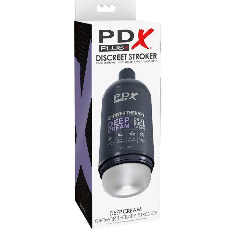 PDX PLUS - STROKER MASTURBATOR DISCREET DEEP CREAM SHAMPOO BOTTLE DESIGN