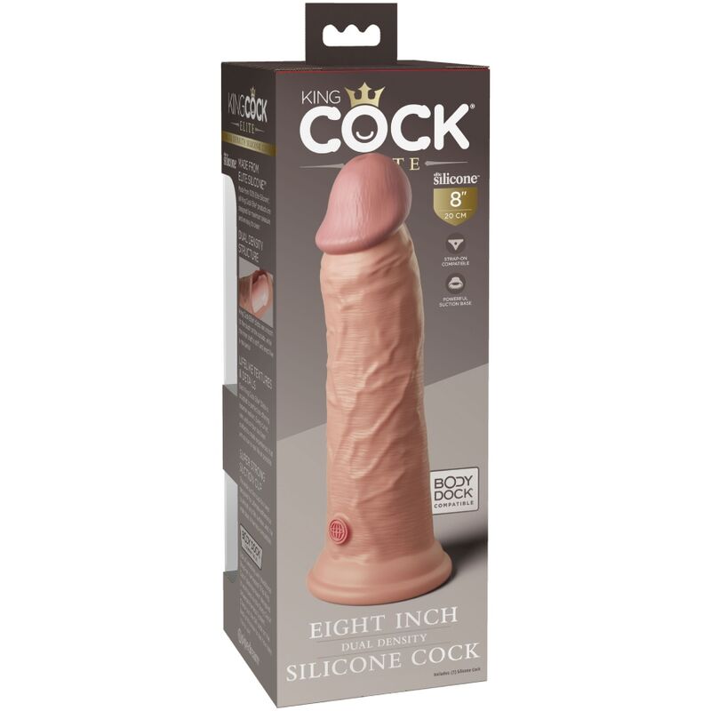 KING COCK - ELITE DILDO SILICONE REALISTA 20.3 CM