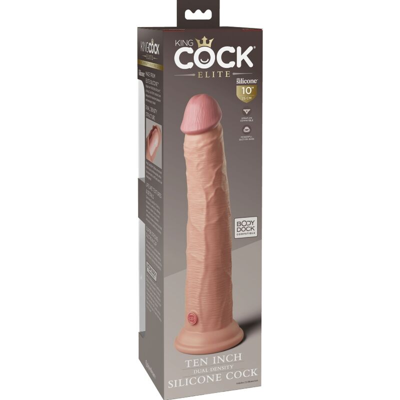 KING COCK - ELITE REALISTIC SILICONE DILDO 25.4 CM