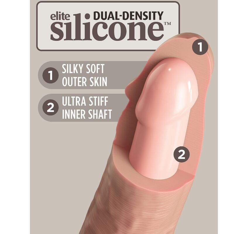 KING COCK - ELITE REALISTIC SILICONE DILDO 25.4 CM