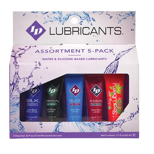 ID JUICY LUBE - 5X SORTIERTE GLEITMITTELTUBEN PACKUNG 12 ML