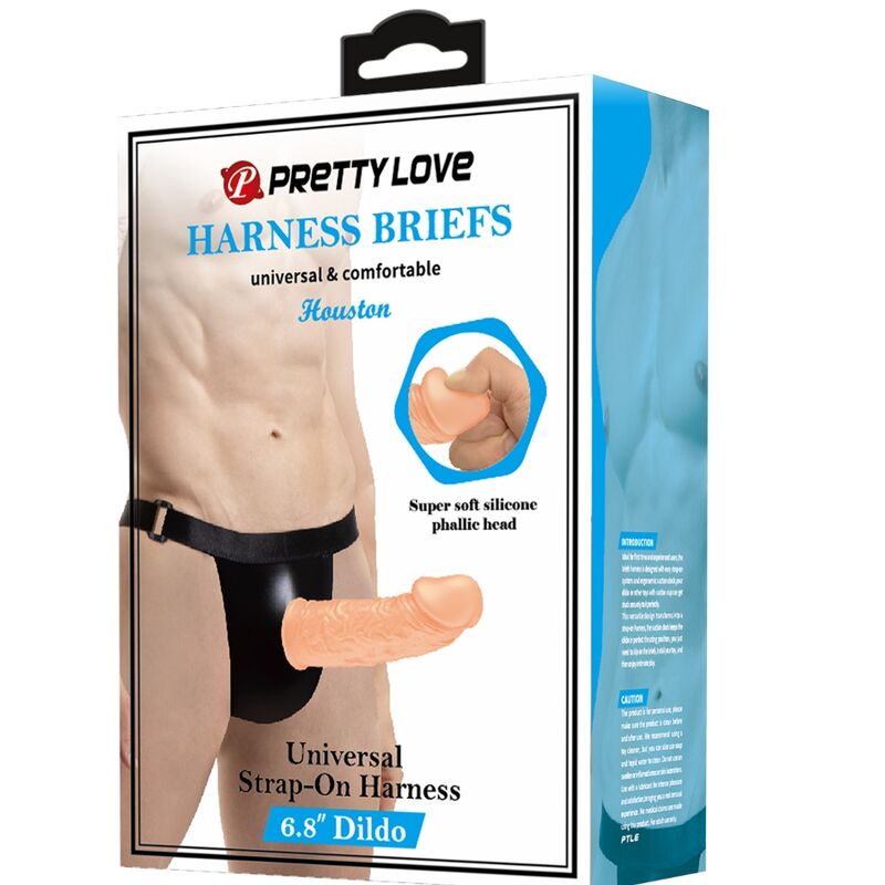 PRETTY LOVE - SLIP-HARNESS MIT DIDLO INKLUSIVE