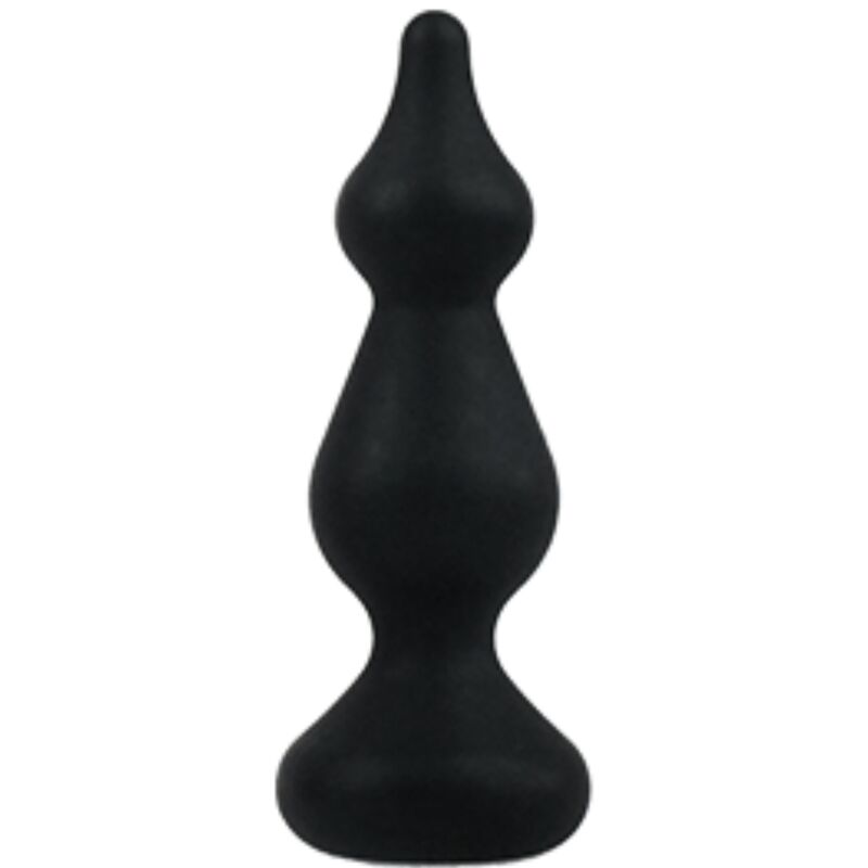 ADRIEN LASTIC - AMUSE BLACK SILICONE ANAL PLUG SIZE S