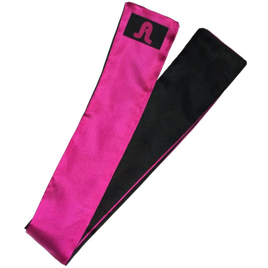 ADRIEN LASTIC - REVERSIBLE PINK/BLACK SATIN BANDAGE