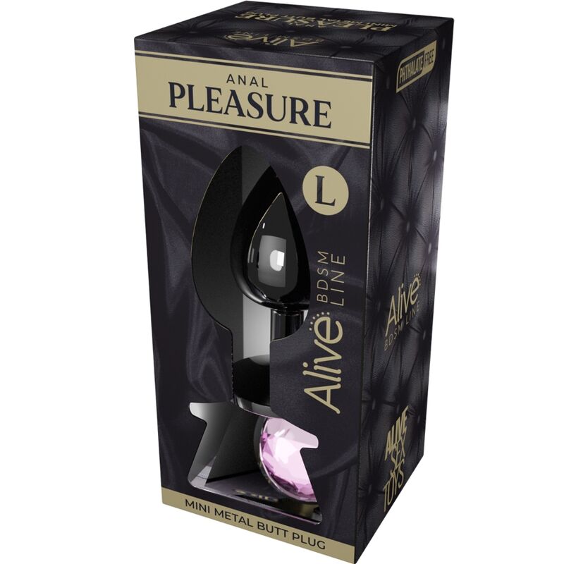 ALIVE - PINK METAL MINI ANAL PLEASURE PLUG SIZE L