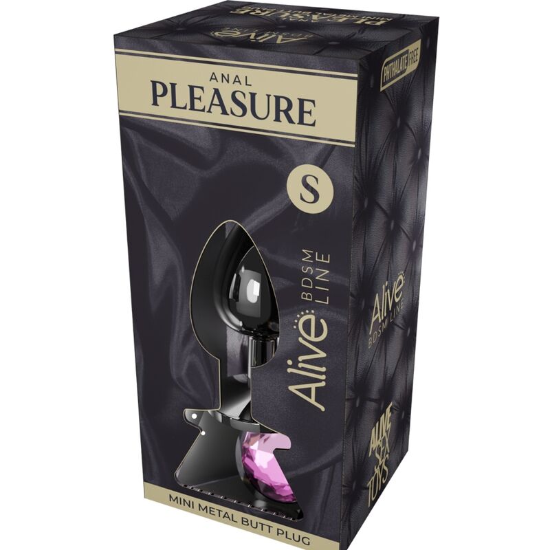 ALIVE - PINK METAL MINI ANAL PLEASURE PLUG SIZE S