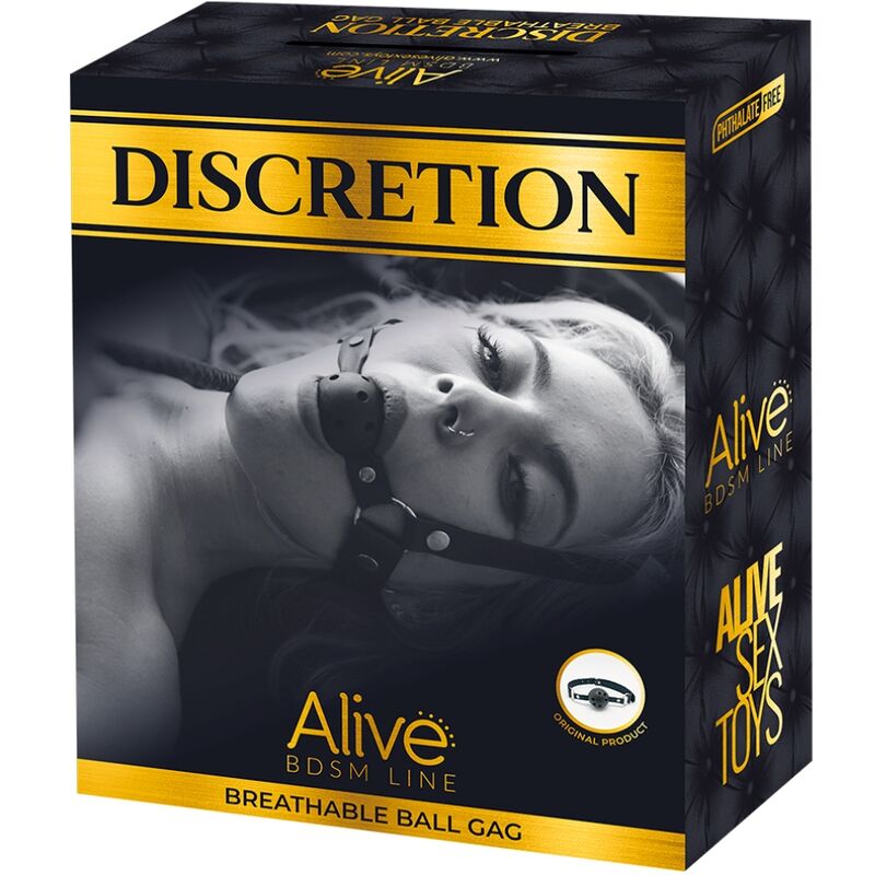 ALIVE - DISCRETION GAG BREATHABLE BLACK