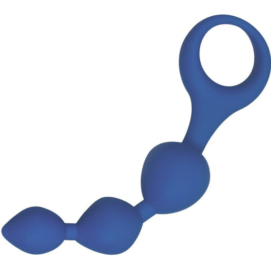 ALIVE - BLUE TRIBALL SILICONE ANAL BALLS 15 CM