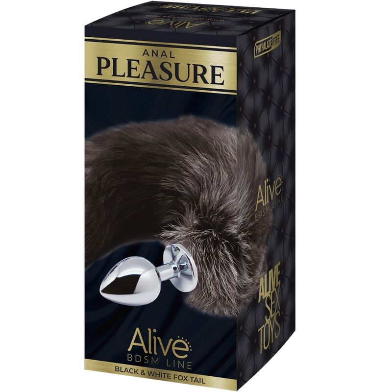 ALIVE - METAL FOX TAIL ANAL PLEASURE PLUG SIZE L