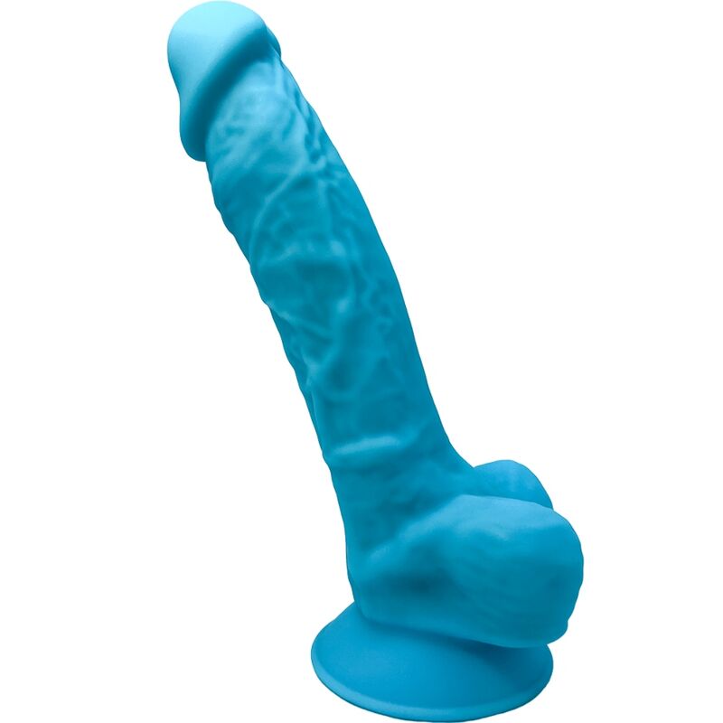 SILEXD - MODELL 1 PREMIUM REALISTISCHER SILEXPAN SILIKONPENIS BLAU 17,5 CM