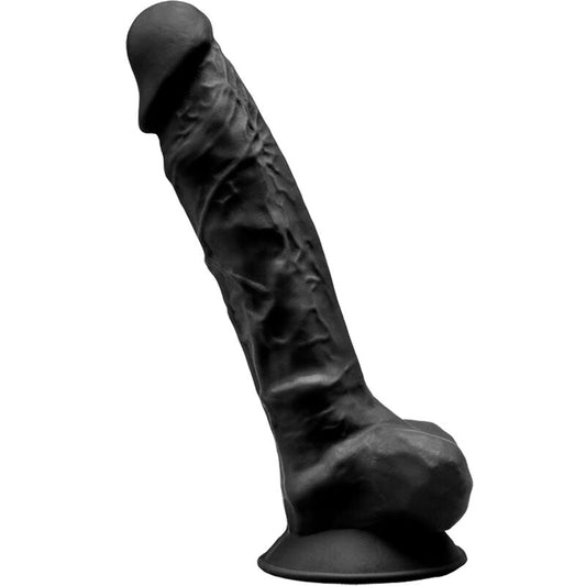 SILEXD - MODEL 1 PREMIUM REALISTIC PENIS SILEXPAN SILICONE BLACK 23 CM