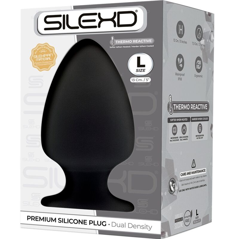 SILEXD - MODEL 1 PREMIUM ANAL PLUG SILEXPAN PREMIUM THERMOREACTIVE SILICONE SIZE L