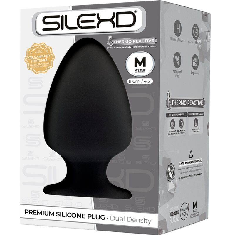 SILEXD - MODEL 1 PREMIUM ANAL PLUG SILEXPAN PREMIUM THERMOREACTIVE SILICONE SIZE M