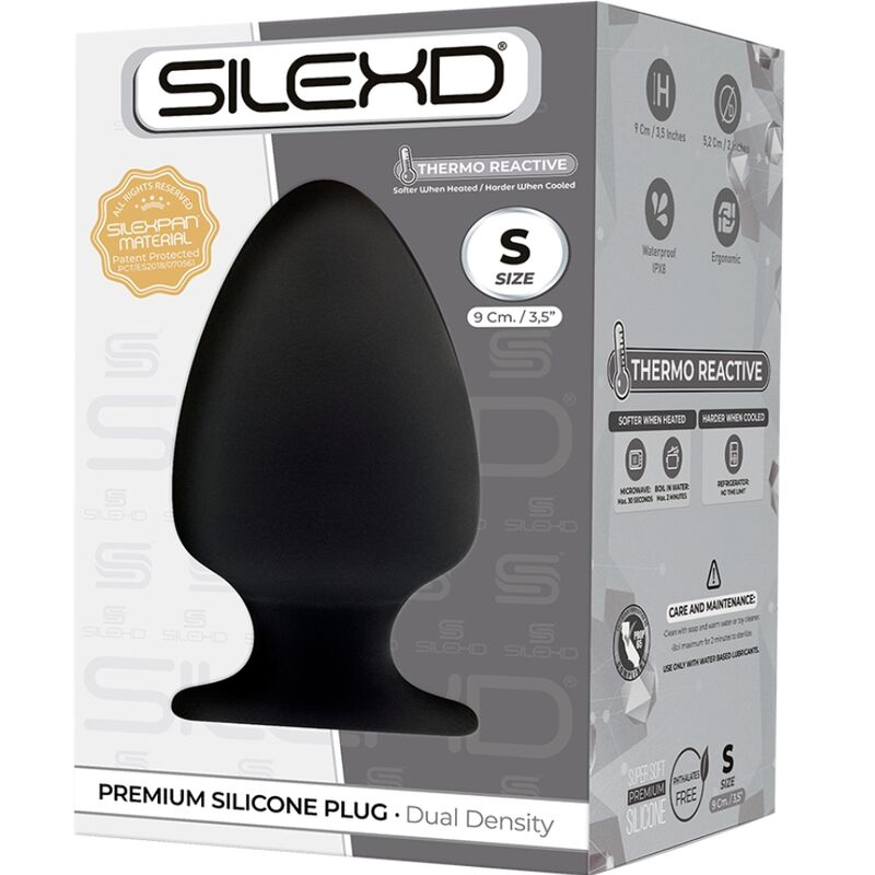 SILEXD - MODEL 1 PREMIUM ANAL PLUG SILEXPAN PREMIUM THERMOREACTIVE SILICONE SIZE S