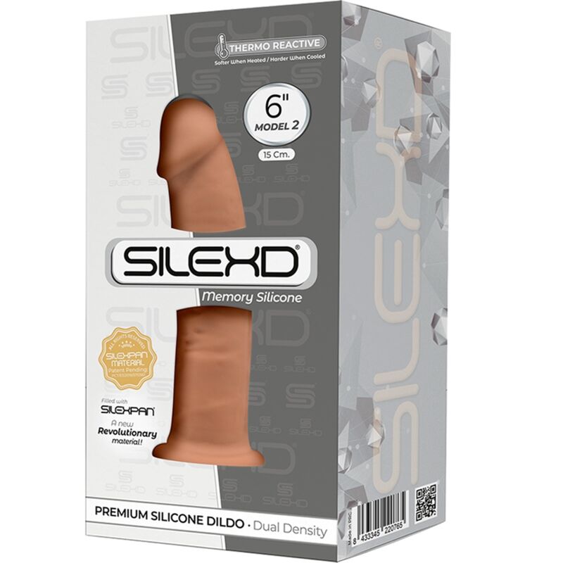 SILEXD - MODEL 2 PREMIUM REALISTIC PENIS SILEXPAN SILICONE CARAMEL 15.4 CM