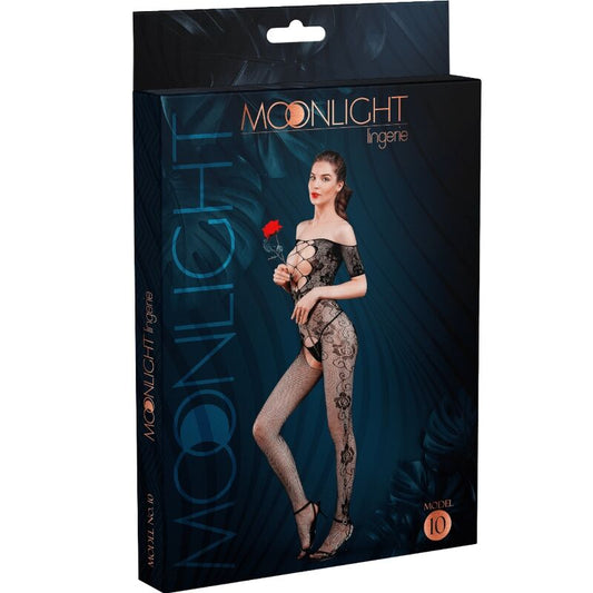 MOONLIGHT - MODELL 10 SCHWARZER BODYSTOCKING EINE GRÖSSE