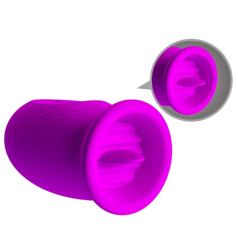 PRETTY LOVE - VIBRADOR RECARREGVEL DAISY DUAL EGG ROXO