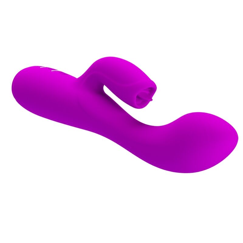 PRETTY LOVE - VIBRADOR DE COELHO RECARREGVEL GLORIA - ROXO IMPERMEVEL