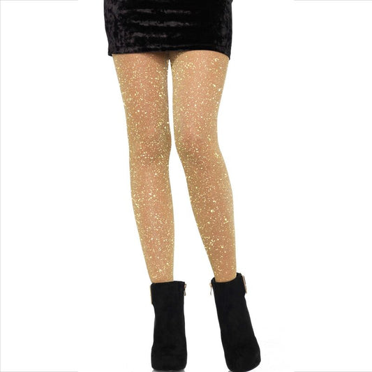 LEG AVENUE - GOLDENE TRANSPARENTE HOSE