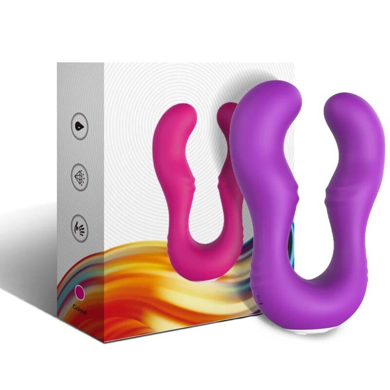 ARMONY - VIBRADOR SERAPH DUPLO CONTROLE REMOTO ROXO