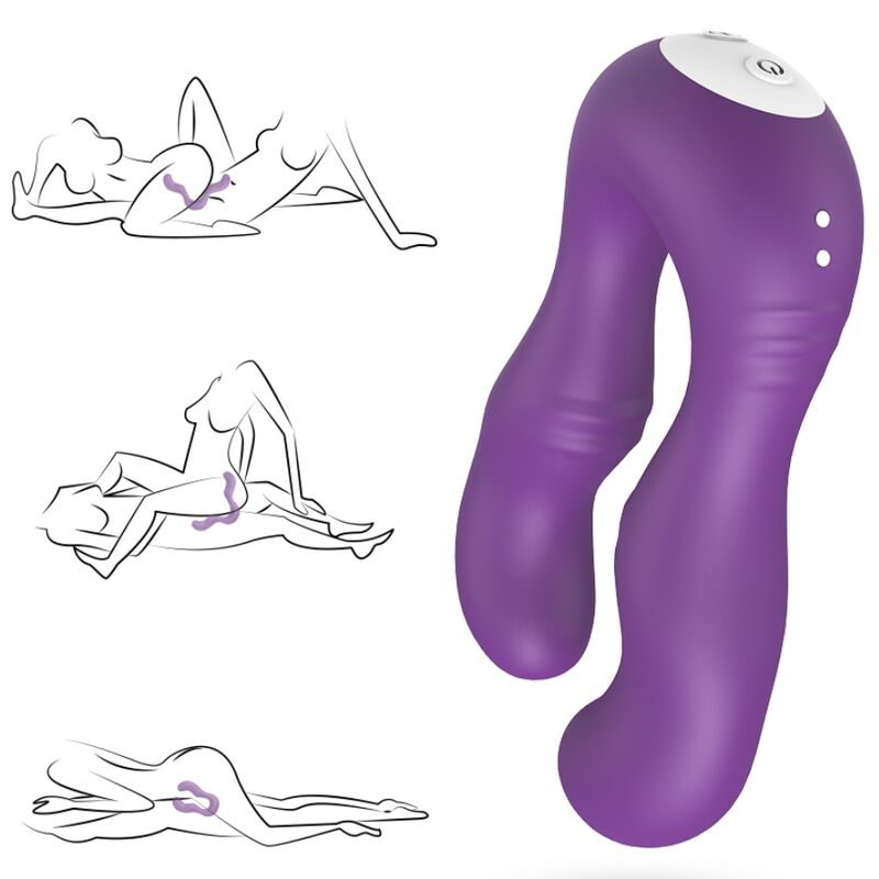 ARMONY - VIBRADOR SERAPH DUPLO CONTROLE REMOTO ROXO