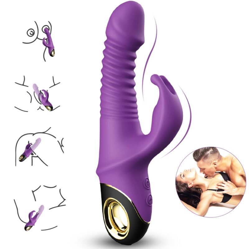 ARMONY - VIBRIERENDER DILDO ZING LILA KANINCHEN