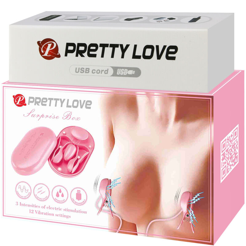 PRETTY LOVE - ROSA ELEKTRO-STIMULATIONS-STIFT-ÜBERRASCHUNGSBOX