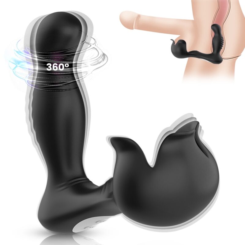 ARMONY - ANAL SURROUND VIBRATOR UND HODENSTIMULATOR FERNBEDIENUNG SCHWARZ