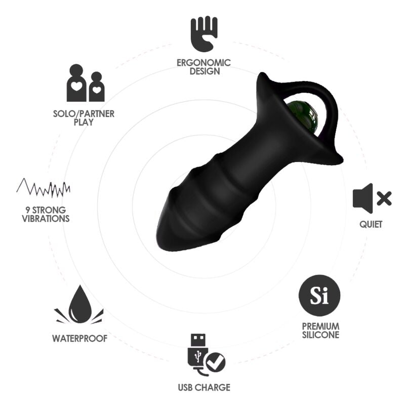 ARMONY - KYLIN FINGERVIBRATOR UND SCHWARZER BUTT PLUG MIT FERNBEDIENUNG