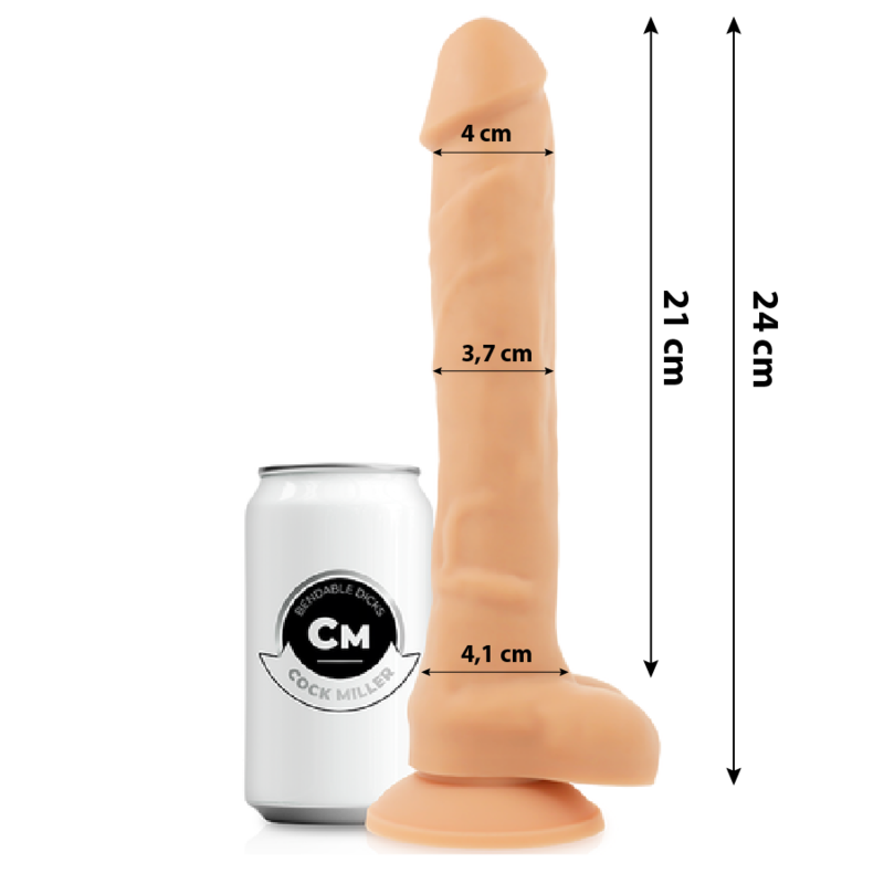 COCK MILLER - DENSIDADE DE SILICONE ARTICULVEL COCKSIL 24 CM