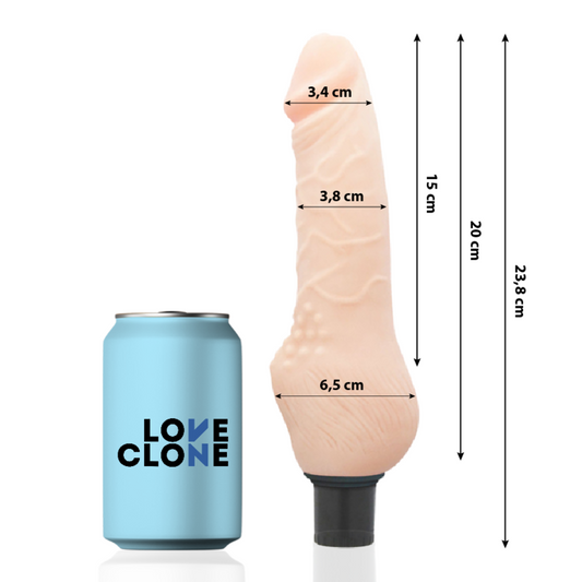 LOVECLONE - DAVEN REALISTISCHE SELBSTSCHMIERUNG 23,8 CM -O- 3,8 CM