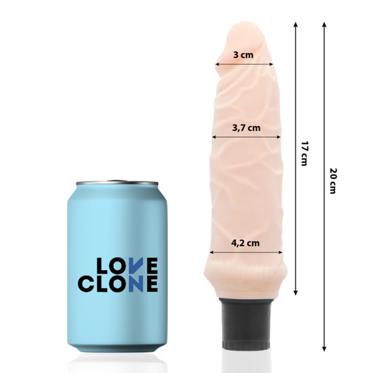 LOVECLONE - IVAR SELBSTSCHMIERENDER VIBRATOR 20 CM -O- 3,7 CM