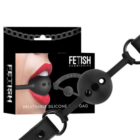 FETISCH DEVOT BONDAGE - ATMUNGSAKTIVER BALLGAG AUS SILIKON