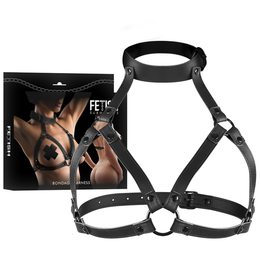 FETISCH DEVOT BONDAGE - VERSTELLBARER BRUSTGURT