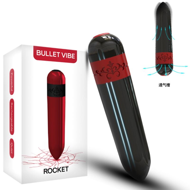 ARMONY - BALA VIBRADOR FOGUETE PRETO