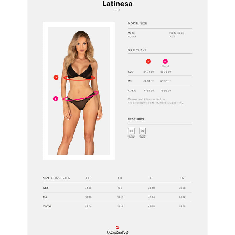 OBSESSIVE - LATINESA ZWEITEILIGES SET M/L