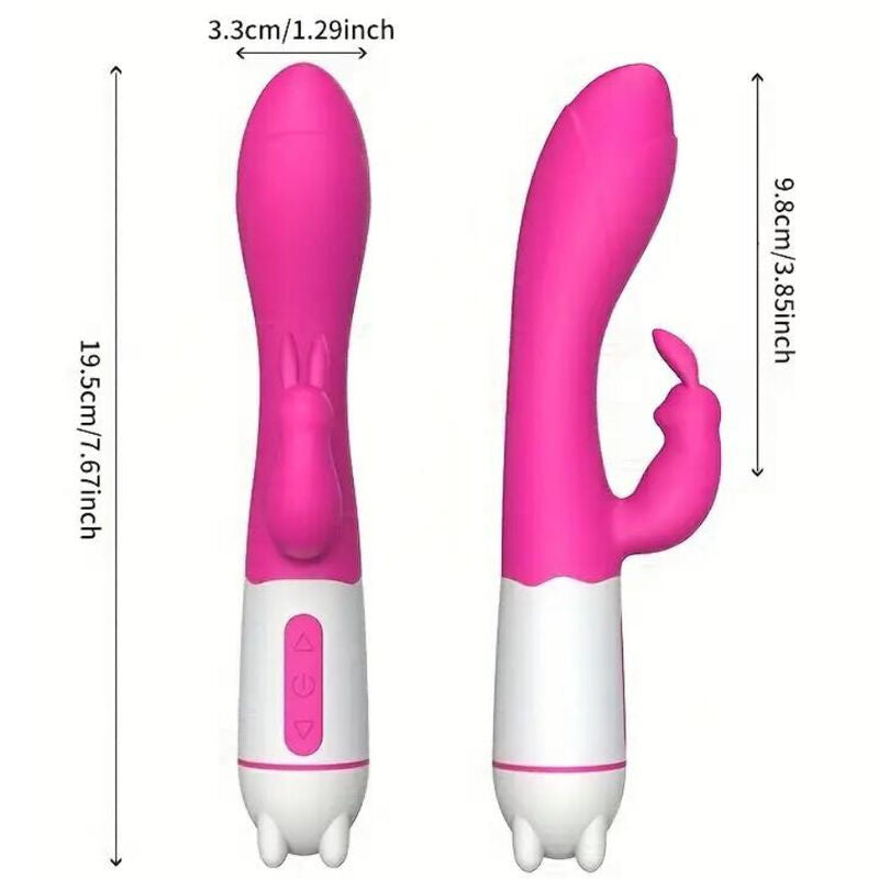 ARMONY - HAPPY VIBRADOR E ESTIMULADOR DE COELHO FÚCSIA