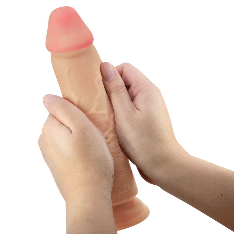 PRETTY LOVE - SLIDING SKIN SERIES REALISTIC DILDO WITH SLIDING SUCTION CUP FLESH SKIN 23.4 CM