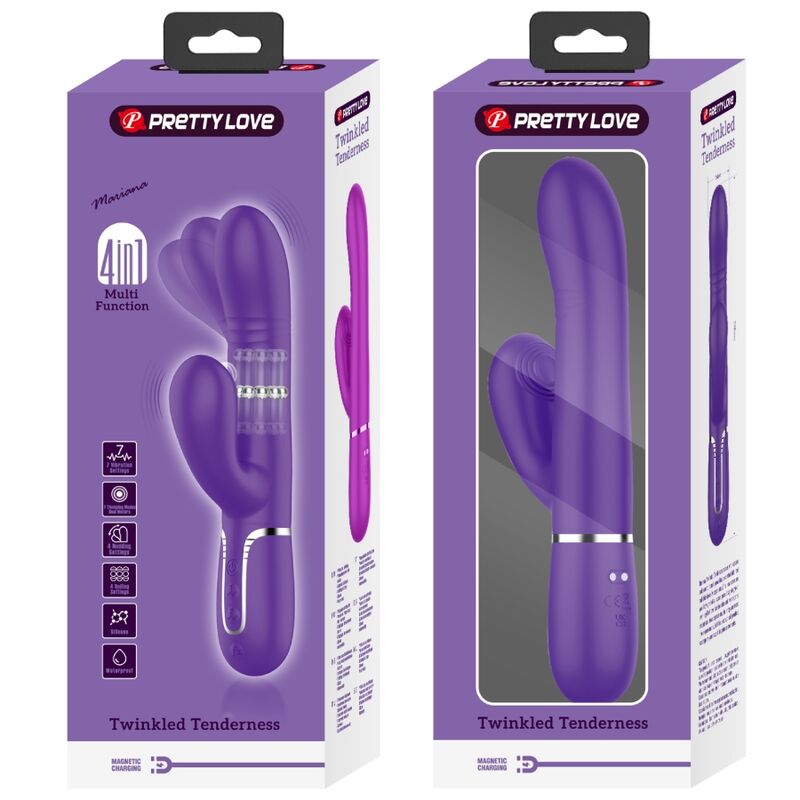 PRETTY LOVE - VIBRADOR MULTIFUNÇÃO G-SPOT ROXO