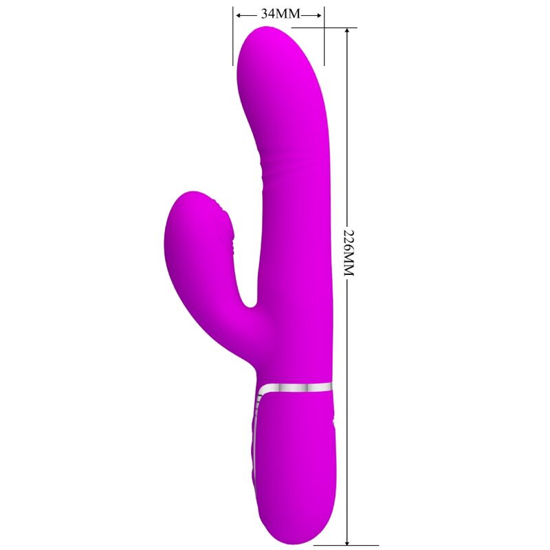 PRETTY LOVE - VIBRADOR MULTIFUNÇÃO G-SPOT FÚCSIA