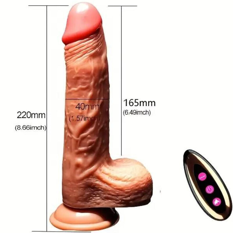 ARMONY - VIBRADOR DILDO REALÍSTICO E CONTROLE REMOTO 22.5 CM