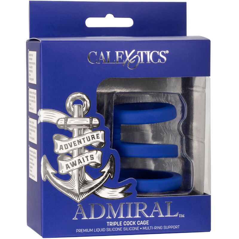 CALEXOTICS - ADMIRAL TRIPLE CAGE BLAU