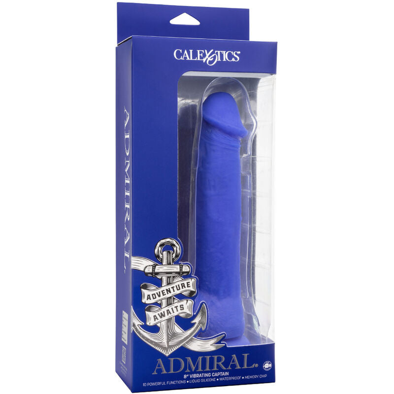 CALEXOTICS - ADMIRAL CAPTAIN REALISTIC DILDO VIBRADOR AZUL