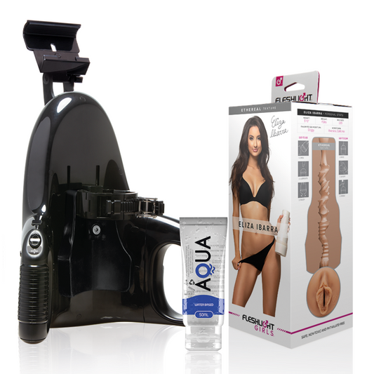 FLESHLIGHT - ELIZA IBARRA VAGINA + UNIVERSALEINFÜHRUNG + SCHMIERMITTEL IN AQUA-QUALITÄT 50 ML