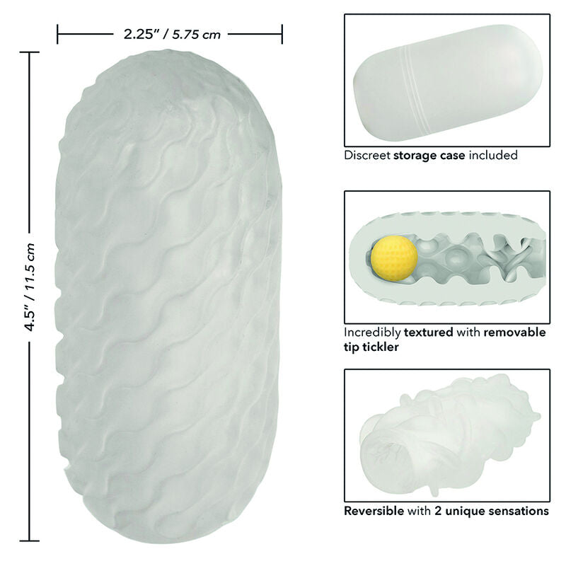 CALEXOTICS - BOUNDLESS REVERSÍVEL SQUISHY BALL STROKE CINZA