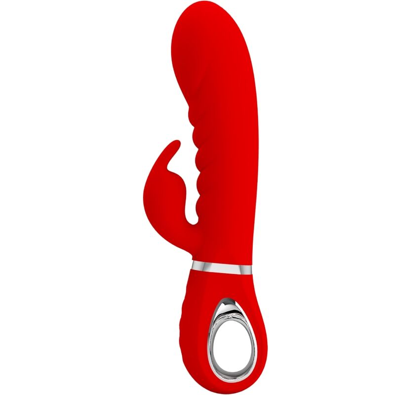 PRETTY LOVE - VIBRADOR PRESCOTT MULTIFUNO G-SPOT VERMELHO