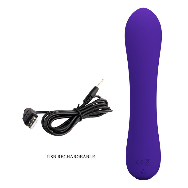 PRETTY LOVE - VIBRADOR RECARREGVEL PRESCOTT ROXO