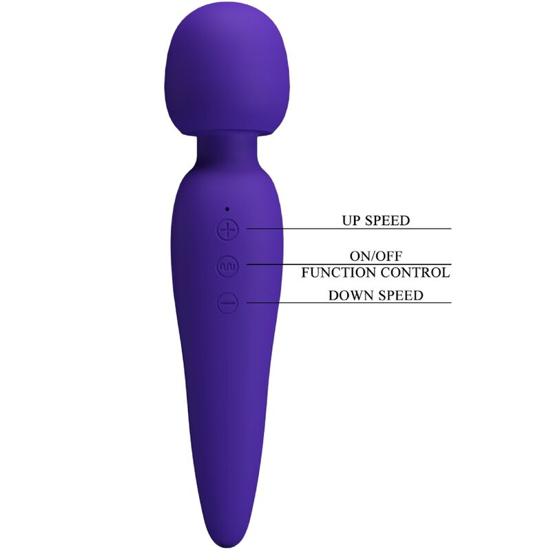 PRETTY LOVE - MAREDITH MASSAGER 12 MODOS DE VIBRAO ROXO